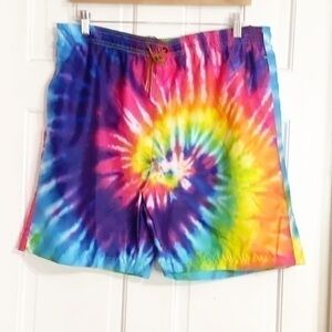 Broken Threads Tie Dye Swim Shorts